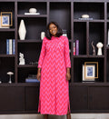 TUNU shirt dress - Pink & Coral Print