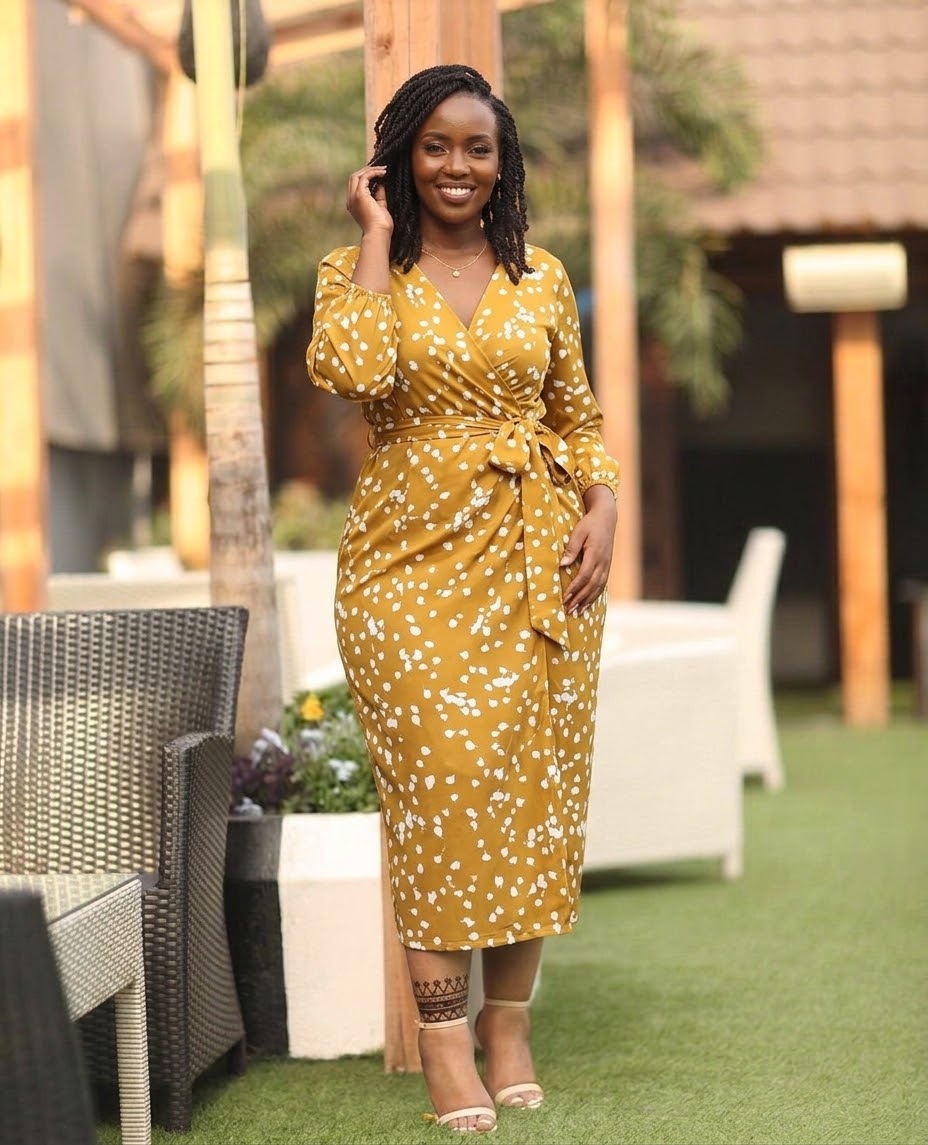 SHANI wrap dress