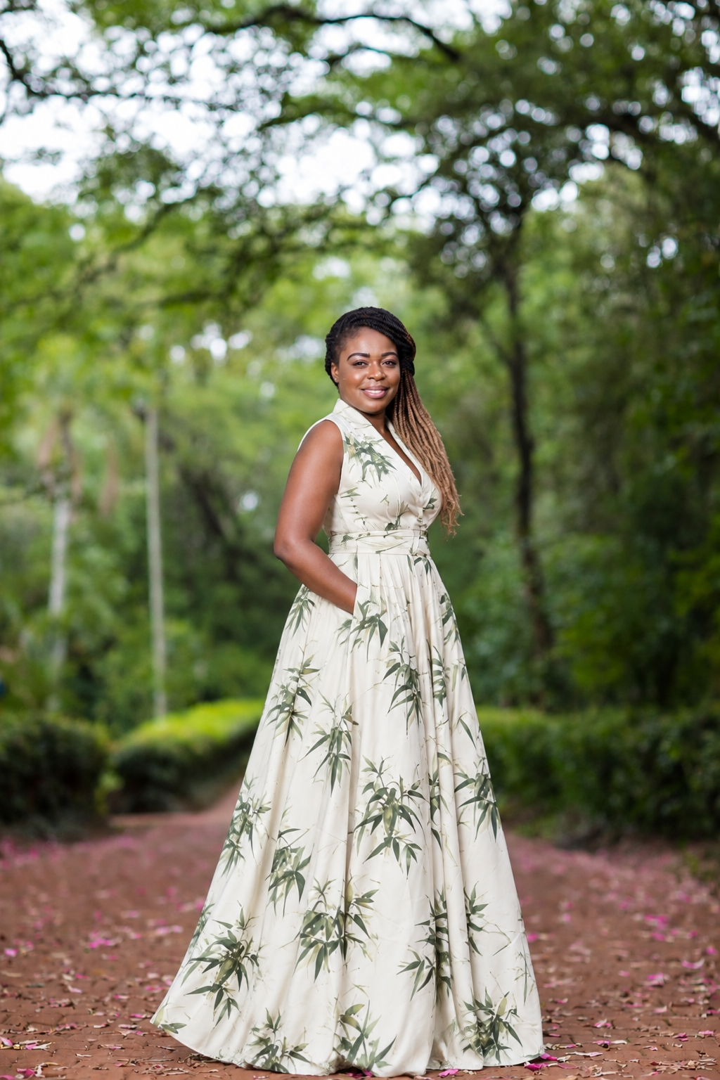 NALEDI maxi - Leaf print
